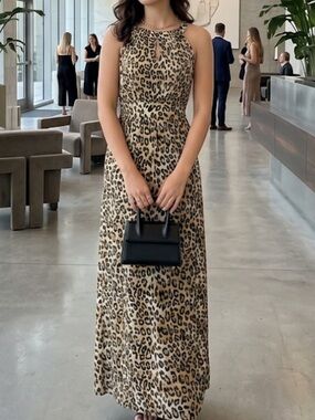 Carmen Animal Print Maxi Dress